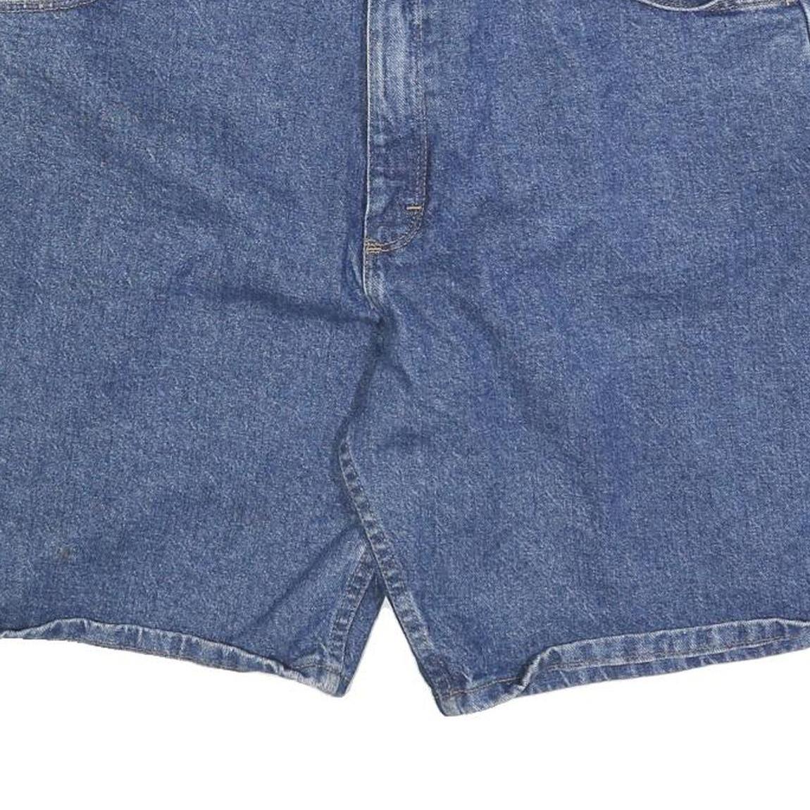 WRANGLER Mens Denim Blue Casual Shorts XL W38 Classic Cotton 5-Pocket Zip Fly