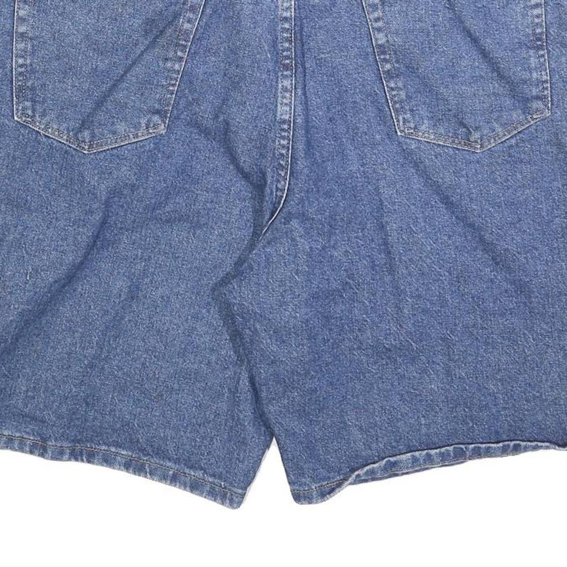 WRANGLER Mens Denim Blue Casual Shorts XL W38 Classic Cotton 5-Pocket Zip Fly