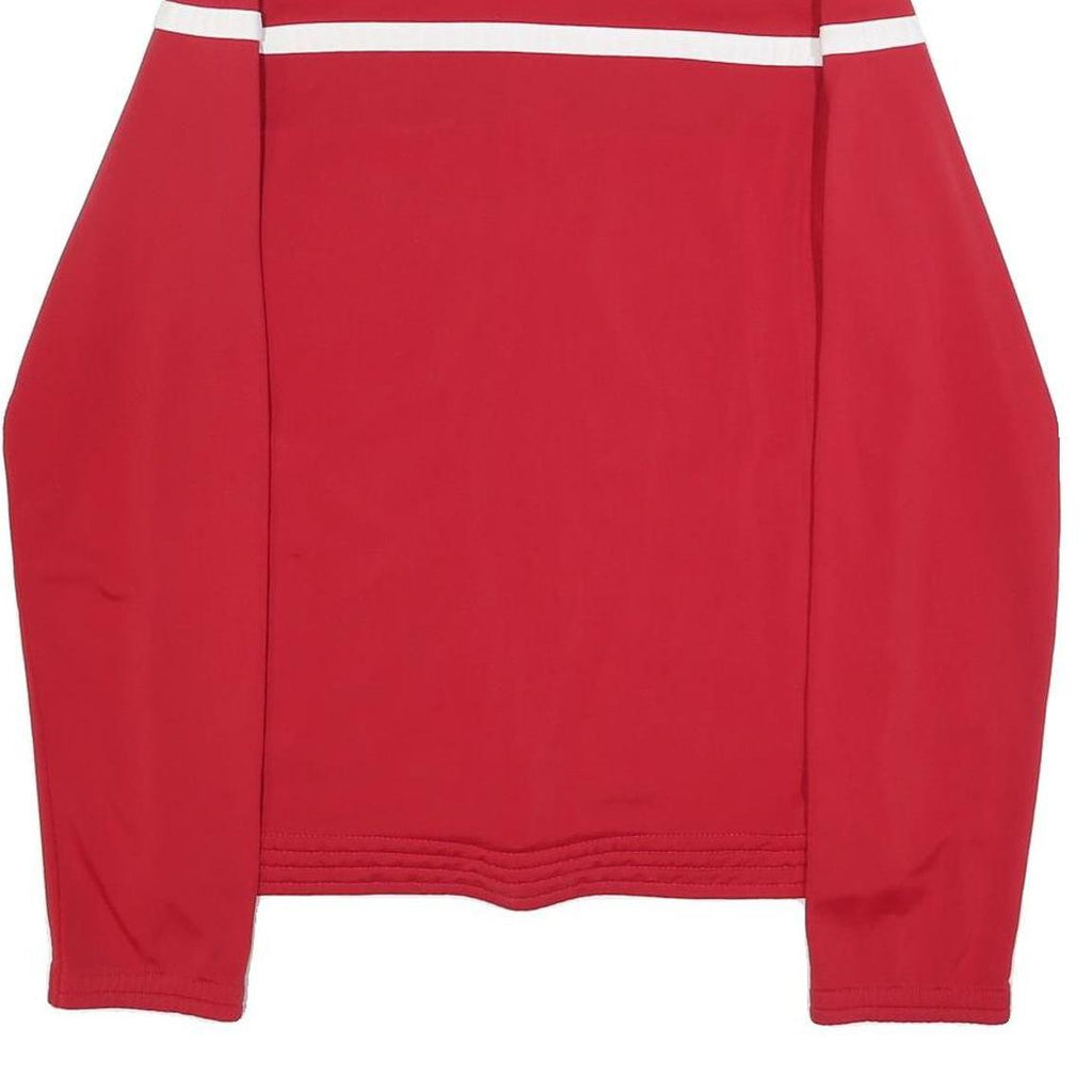 NIKE Mens Red & Navy Sporty Zip Polyester Jacket S Casual Trackwear