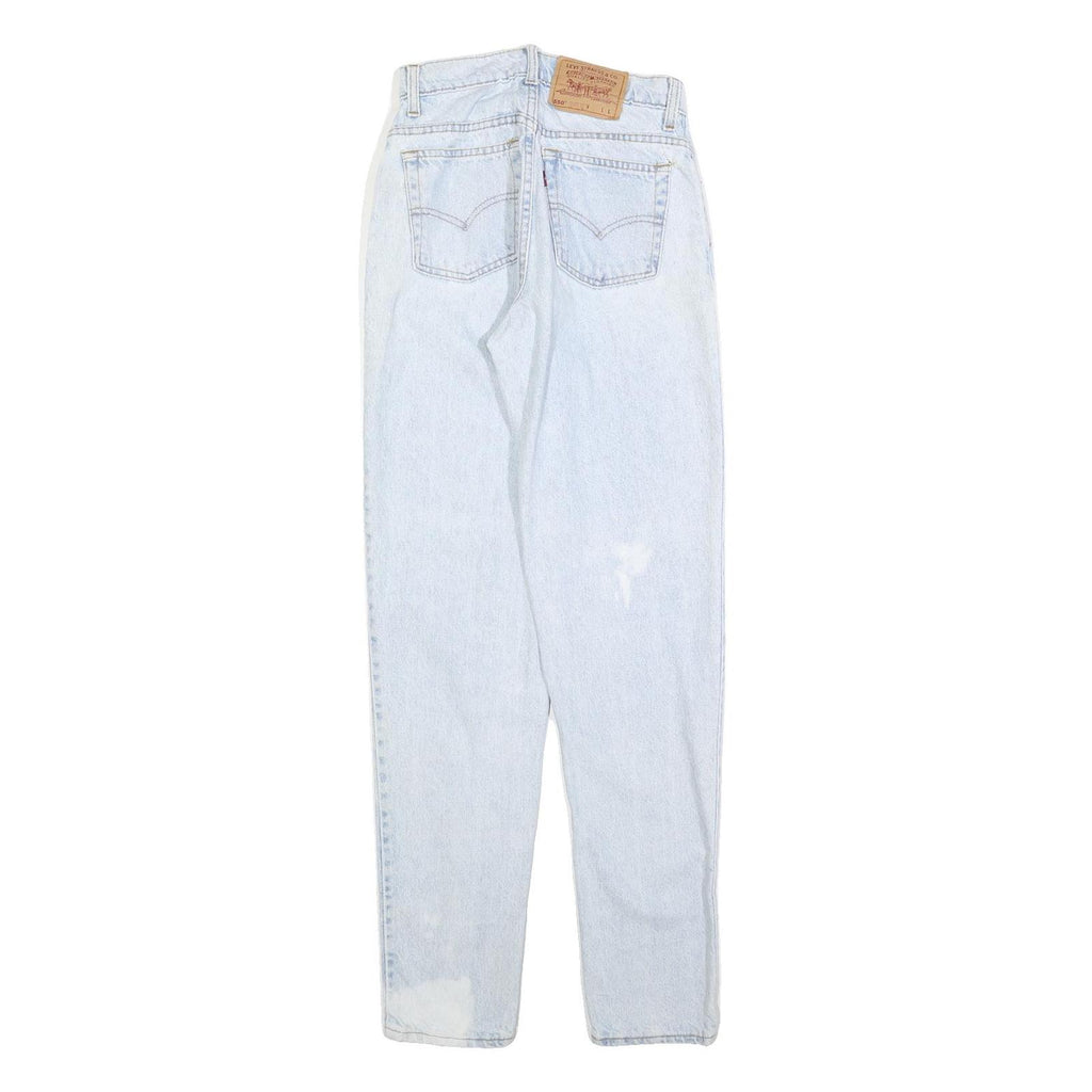 LEVI'S 550 Tapered Womens Jeans Blue Relaxed Cotton Light W25 L32 Classic Fit