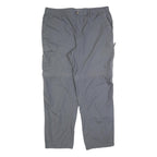 COLUMBIA Mens Polyester Grey Relaxed Cargo Trousers Zip W40 L32 Outdoor Casual