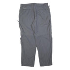 COLUMBIA Mens Polyester Grey Relaxed Cargo Trousers Zip W40 L32 Outdoor Casual