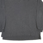 TIMBERLAND Mens Grey Long Sleeve Plain Polo Shirt L Cotton Blend Casual