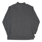 TIMBERLAND Mens Grey Long Sleeve Plain Polo Shirt L Cotton Blend Casual