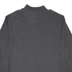 TIMBERLAND Mens Grey Long Sleeve Plain Polo Shirt L Cotton Blend Casual