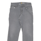 CARHARTT Mens Grey Relaxed Straight Denim Medium Wash W30 L29 Durable Workwear