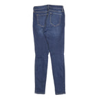 GAP Womens Slim Fit Skinny Denim Jeans Blue Cotton Blend W26 L30 Ripped Knee