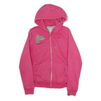 NIKE Womens Pink Hoodie M Womens Marathon Zip Up Athletic Casual