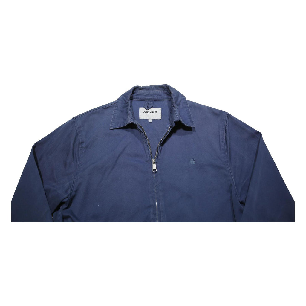 CARHARTT WIP Mens Blue Jacket XS Cotton Plain Zip Classic Casual Skate