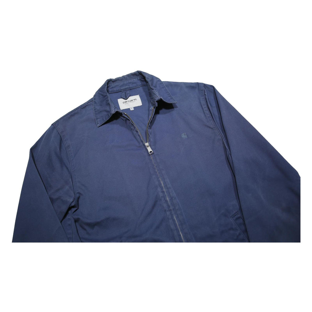 CARHARTT WIP Mens Blue Jacket XS Cotton Plain Zip Classic Casual Skate