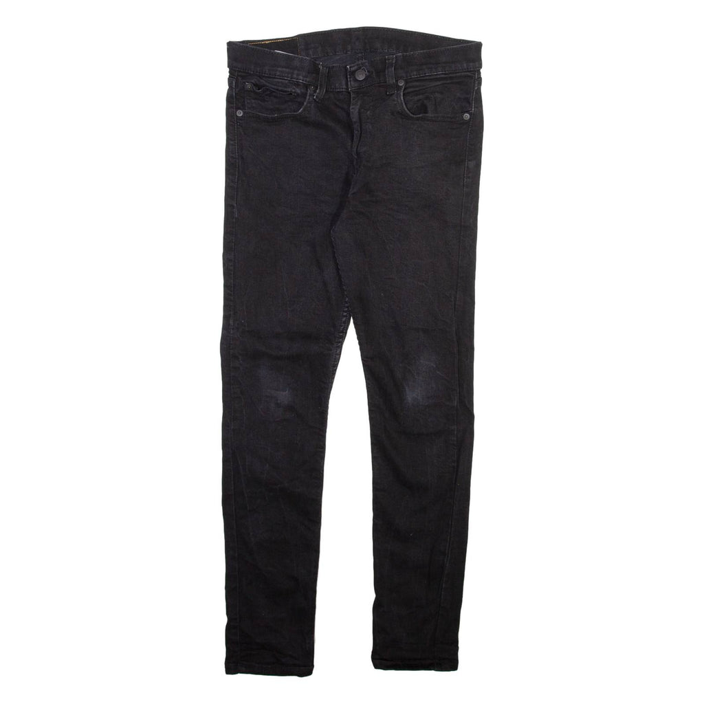 LEVI'S 519 Jeans Hi-ball Mens Black Slim Skinny W31 L29