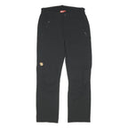 FJALLRAVEN Womens Polyamide Black Regular Straight Trousers W30 L29 Outdoor