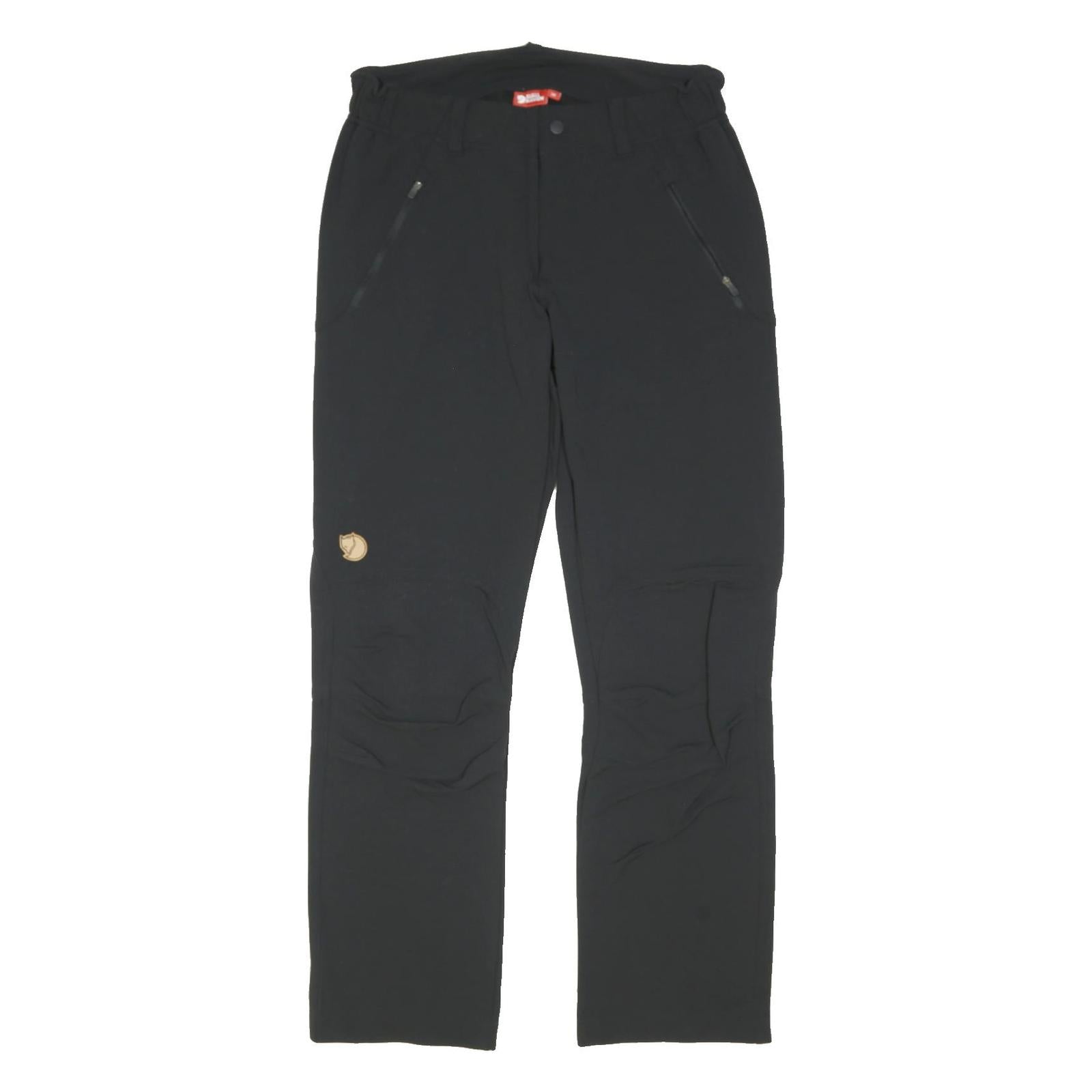 FJALLRAVEN Womens Polyamide Black Regular Straight Trousers W30 L29 Outdoor