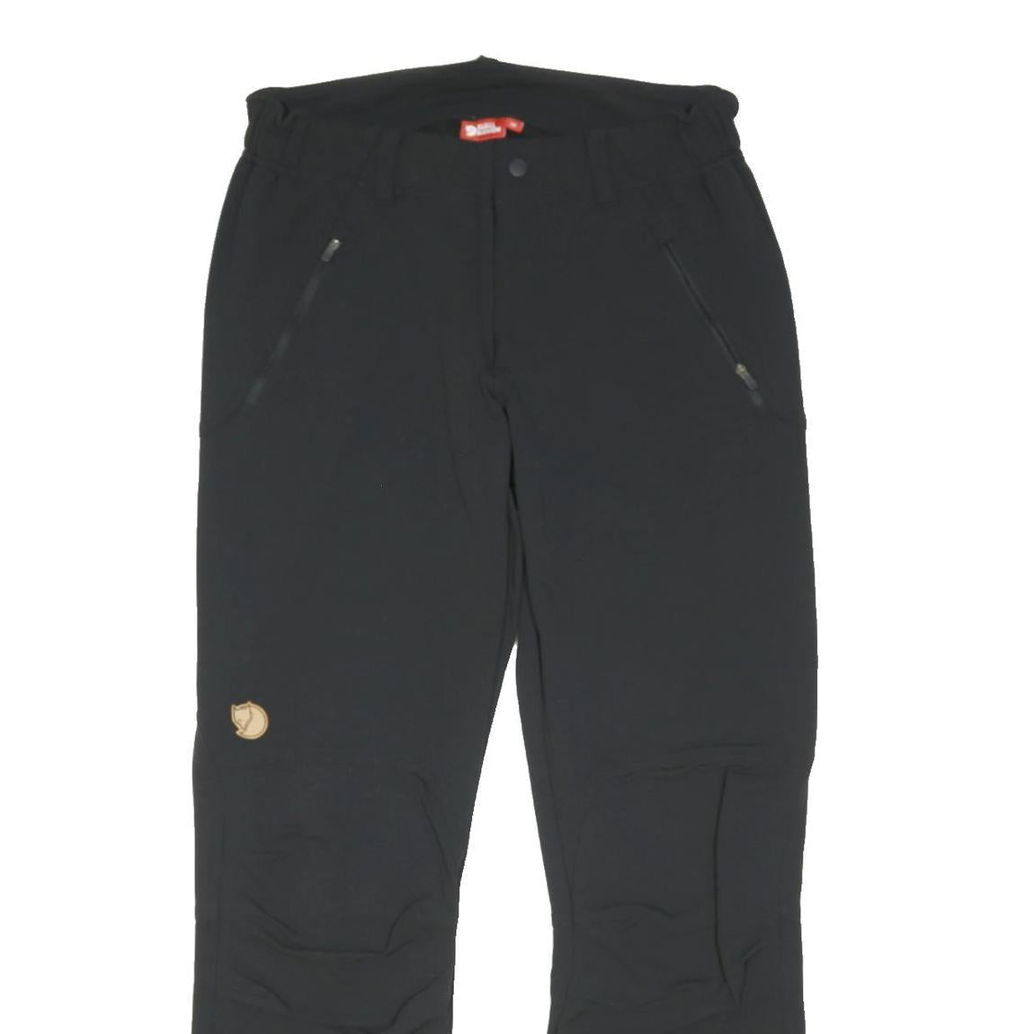 FJALLRAVEN Womens Polyamide Black Regular Straight Trousers W30 L29 Outdoor