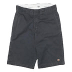 DICKIES Mens Shorts Black Relaxed Fit L W30 Workwear Cotton Blend Casual