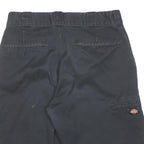 DICKIES Mens Shorts Black Relaxed Fit L W30 Workwear Cotton Blend Casual