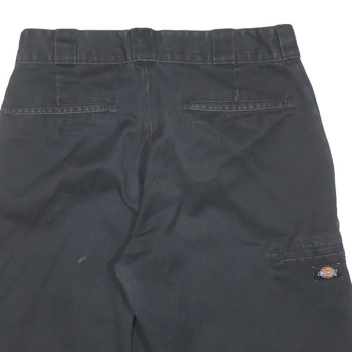 DICKIES Mens Shorts Black Relaxed Fit L W30 Workwear Cotton Blend Casual