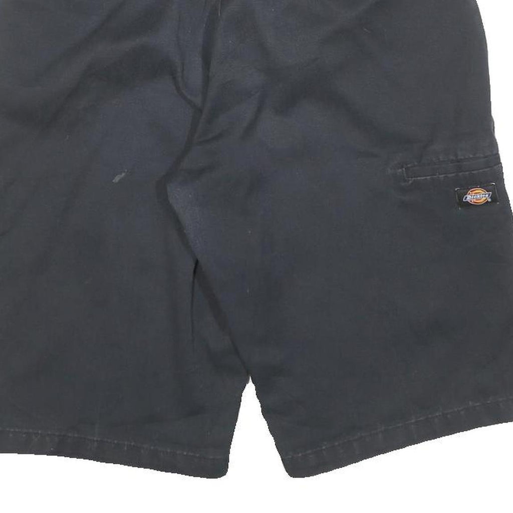 DICKIES Mens Shorts Black Relaxed Fit L W30 Workwear Cotton Blend Casual