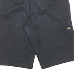 DICKIES Mens Shorts Black Relaxed Fit L W30 Workwear Cotton Blend Casual