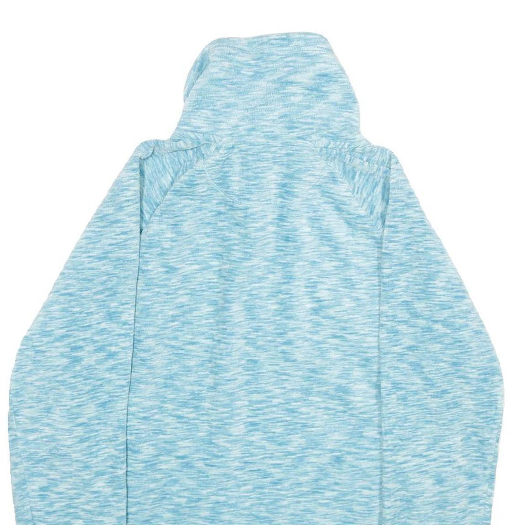 CALVIN KLEIN PERFORMANCE Womens Blue White Heathered Jacket L Polyester Zip