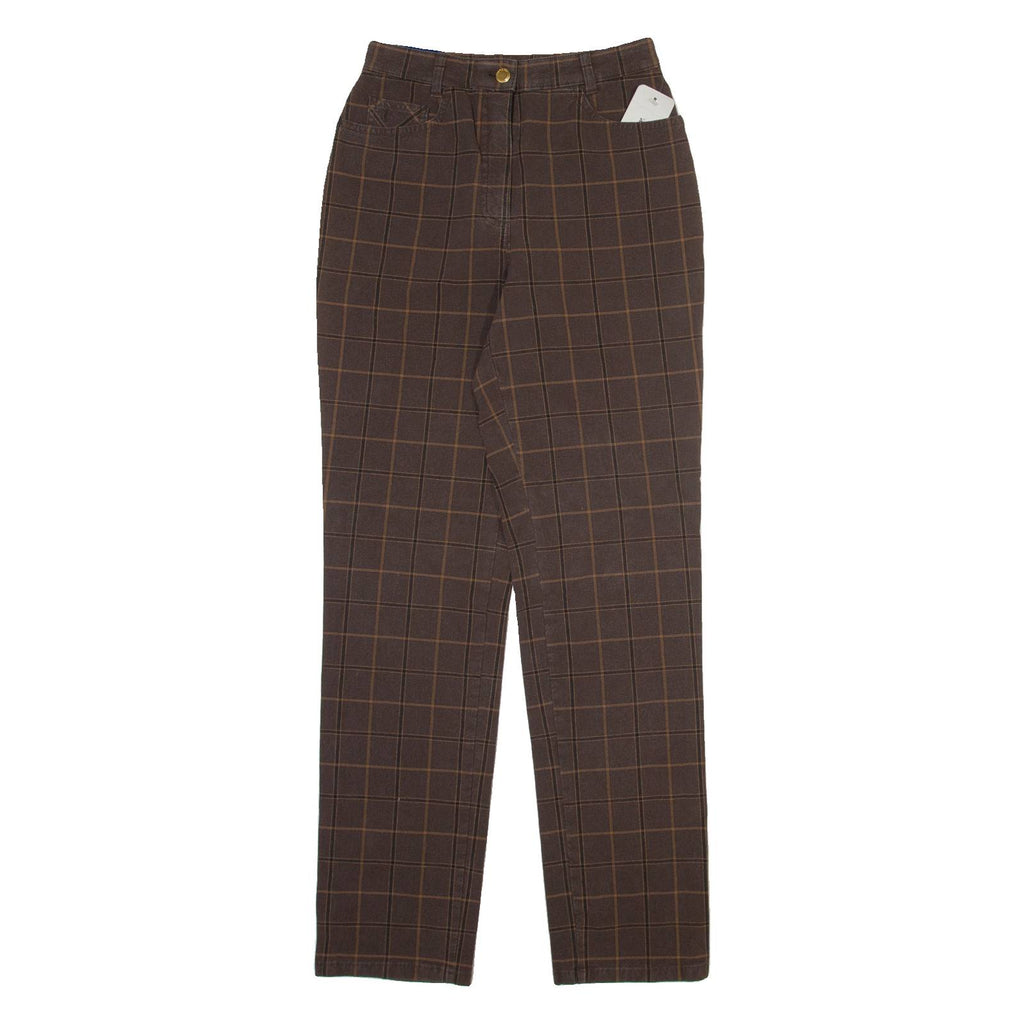 GARDEUR Womens Trousers Brown Slim Straight W24 L30