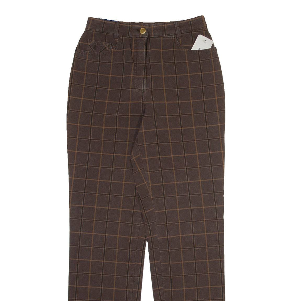 GARDEUR Womens Trousers Brown Slim Straight W24 L30