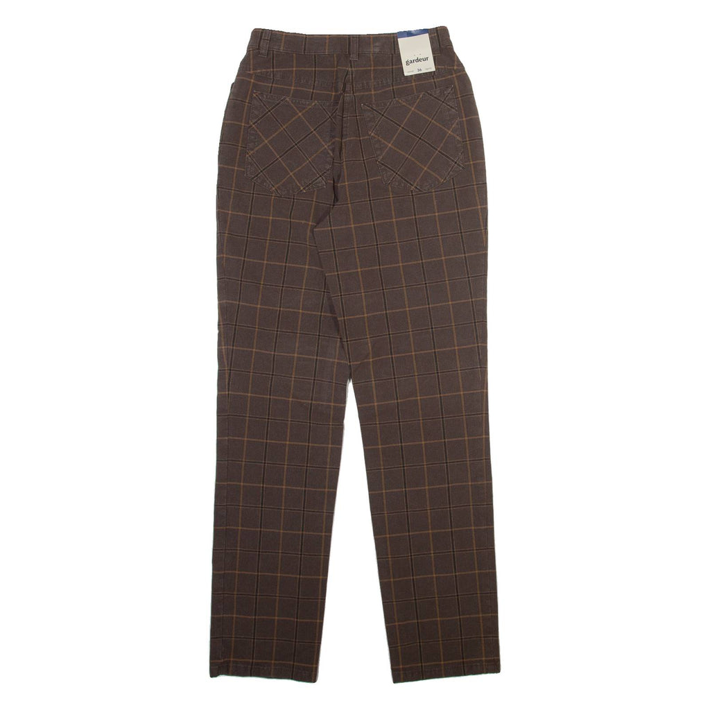 GARDEUR Womens Trousers Brown Slim Straight W24 L30
