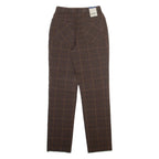 GARDEUR Womens Trousers Brown Slim Straight W24 L30