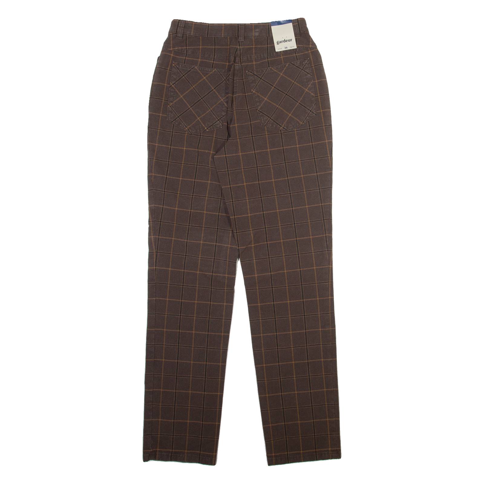 GARDEUR Womens Trousers Brown Slim Straight W24 L30