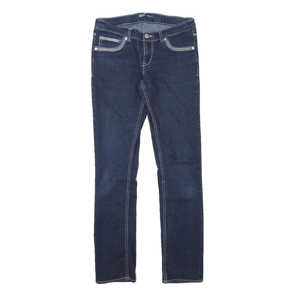 LEVI'S Womens Jeans Blue Slim Skinny Denim Medium W26 L28 Stylish Zip Closure