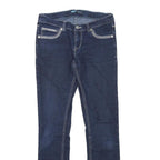 LEVI'S Womens Jeans Blue Slim Skinny Denim Medium W26 L28 Stylish Zip Closure