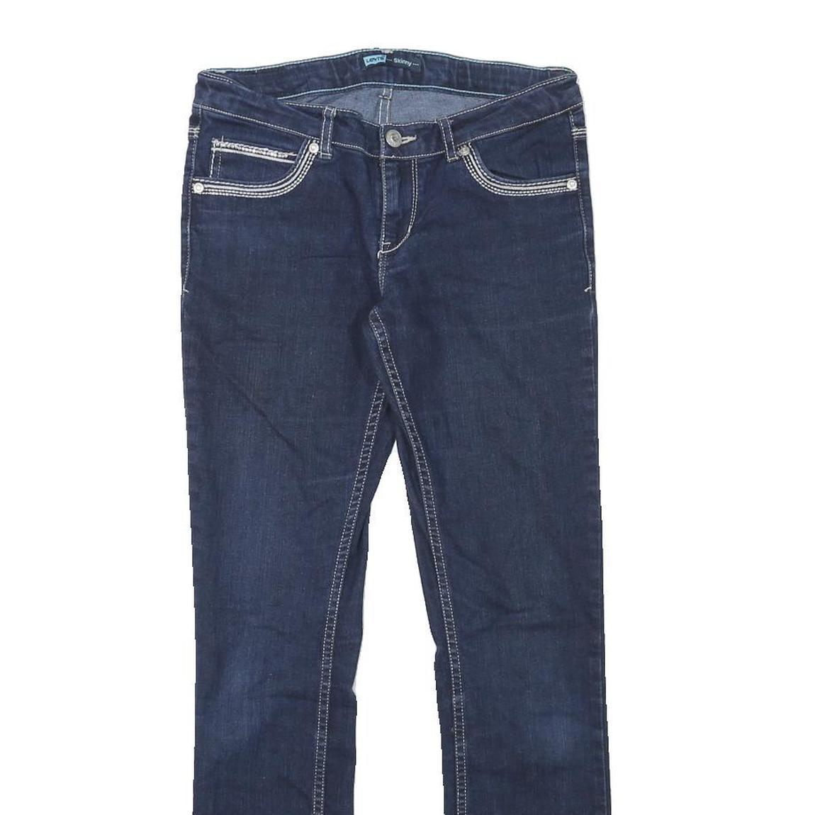 LEVI'S Womens Jeans Blue Slim Skinny Denim Medium W26 L28 Stylish Zip Closure