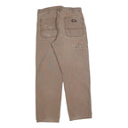 CARHARTT Mens Jeans Beige Regular Straight Denim Raw W34 L30 Casual Workwear