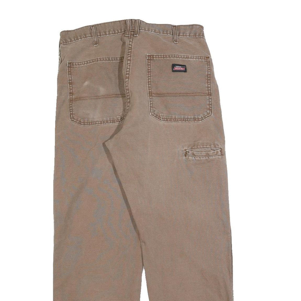CARHARTT Mens Jeans Beige Regular Straight Denim Raw W34 L30 Casual Workwear