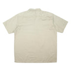 DICKIES Mens Beige Work Shirt XL Polyester Blend Button Pocket Casual