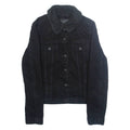 LEVI'S Womens Sherpa Lined Denim Jacket Black XS