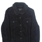 LEVI'S Womens Sherpa Lined Denim Jacket Black XS