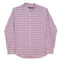 RALPH LAUREN Mens Pink & Blue Check Shirt XL Classic Fit Button Down Collar