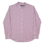 RALPH LAUREN Mens Pink & Blue Check Shirt XL Classic Fit Button Down Collar