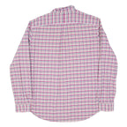 RALPH LAUREN Mens Pink & Blue Check Shirt XL Classic Fit Button Down Collar