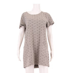 WHITE STUFF Womens Shift Dress White Crazy Pattern Short Sleeve Short UK 14