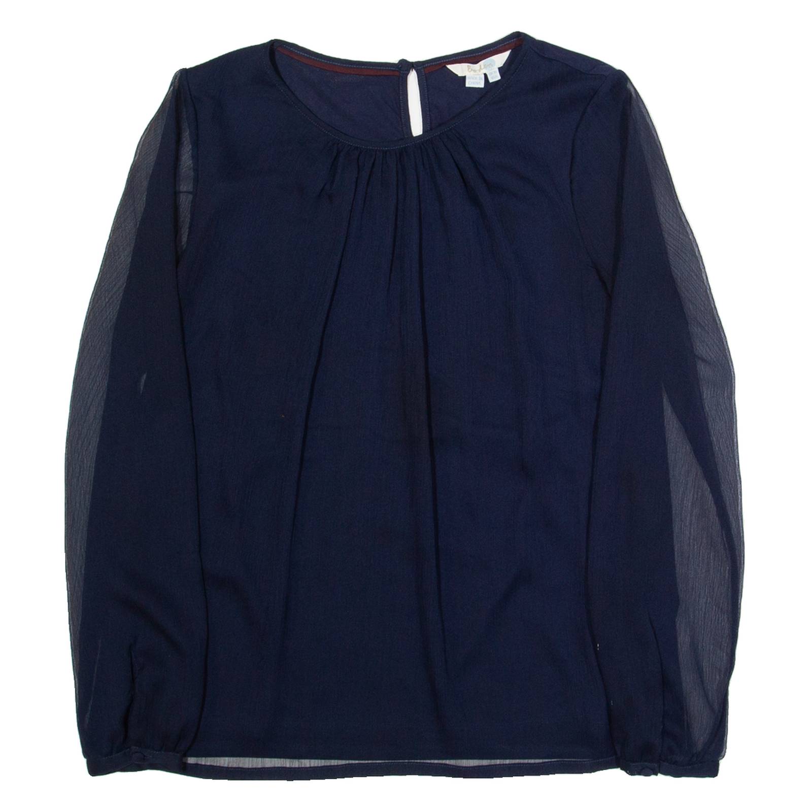 BODEN Womens Top Blue Long Sleeve UK 10