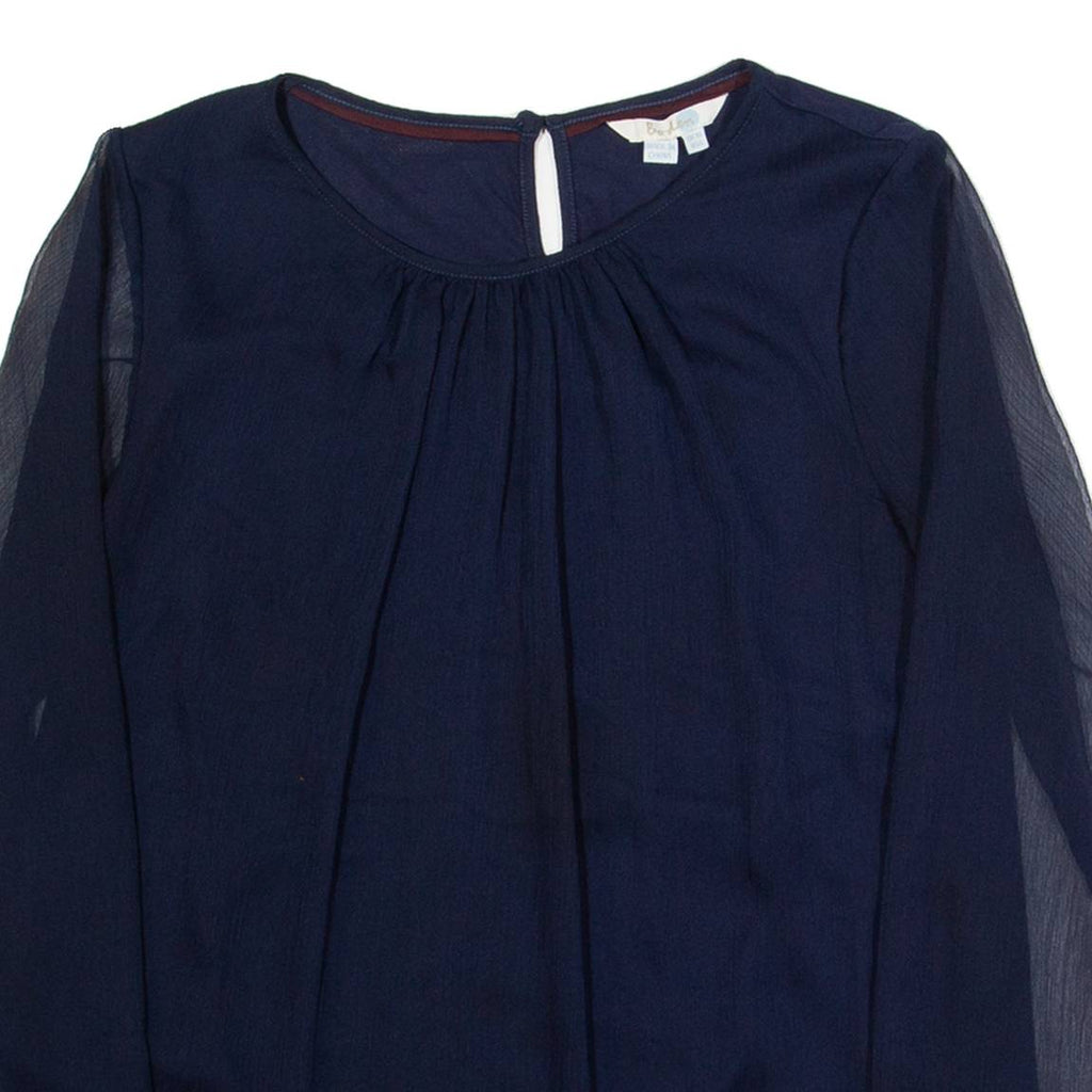BODEN Womens Top Blue Long Sleeve UK 10