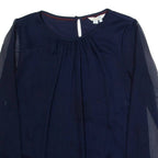 BODEN Womens Top Blue Long Sleeve UK 10