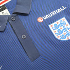 NIKE Mens Blue England Crest Short Sleeve Polo Shirt XL Football Sponsors