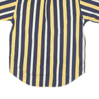 TOMMY HILFIGER Mens Yellow & Navy Stripe Shirt S Button Down Casual Cotton