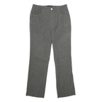 TRUSSARDI Womens Grey Polyester Blend Regular Fit Straight Leg Trousers W28 L27