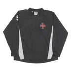 AUGUSTA Mens Black & Grey Stix Zip Jacket L Polyester Blend Athletic Sports