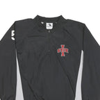 AUGUSTA Mens Black & Grey Stix Zip Jacket L Polyester Blend Athletic Sports