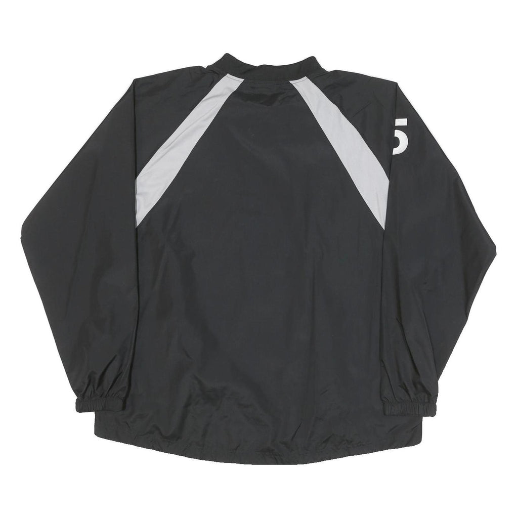 AUGUSTA Mens Black & Grey Stix Zip Jacket L Polyester Blend Athletic Sports